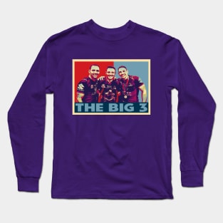 Melbourne Storm - Smith, Cronk & Slater - THE BIG 3 Long Sleeve T-Shirt